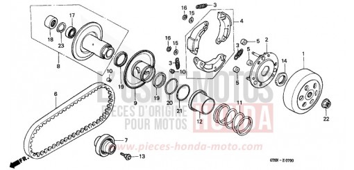 CLUTCH/DRIVEN FACE PK50MN de 1992